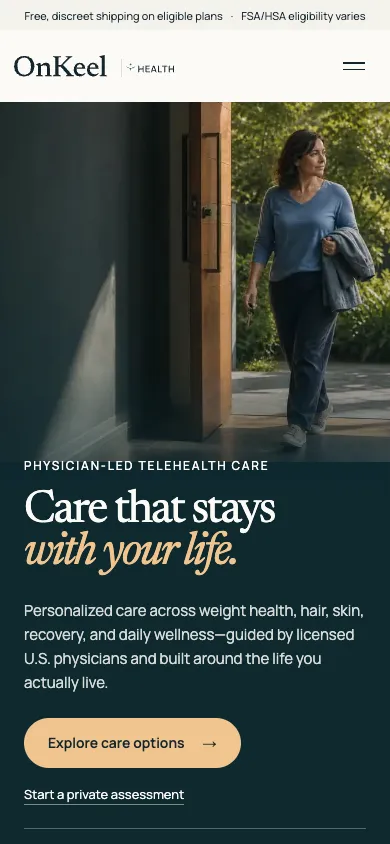 OnKeel Health: mobile experience